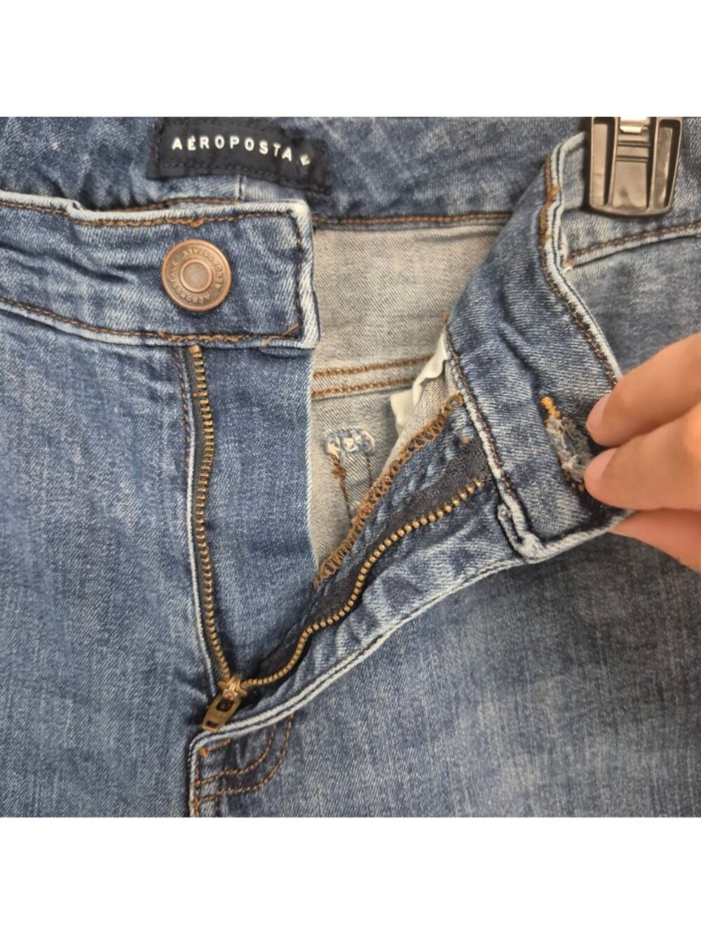 Aeropostale Womens Mid Rise Bootcut Jeans Blue Denim Size 14s - Picture 5 of 9